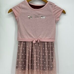 Pink Butterfly Kids Dress
